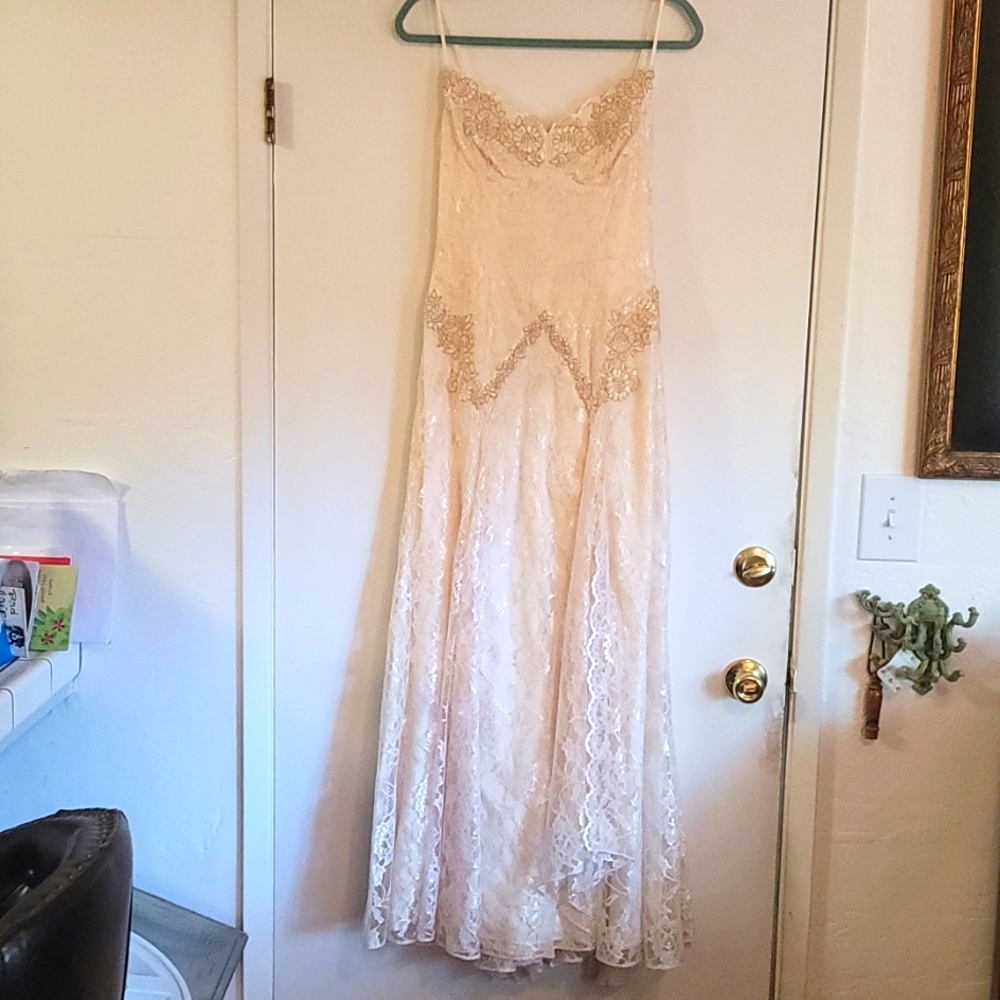 Wedding dress by Eletra Casadei. Size 4. 100 silk